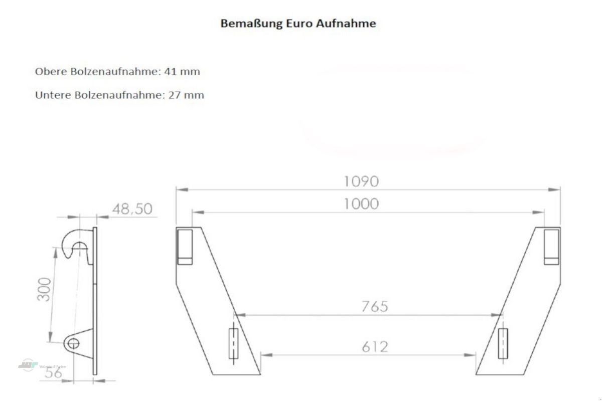 Sonstige Gartentechnik & Kommunaltechnik typu Sonstige Dunggabel 1,50m mit 8 Zinken ALÖ Original | Euro, Neumaschine v Wesenberg (Obrázek 4)